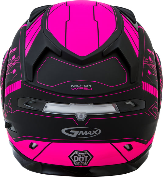 MD-01S MODULAR WIRED SNOW HELMET BLACK/PINK XL G2011407D TC-14-ECE image 4