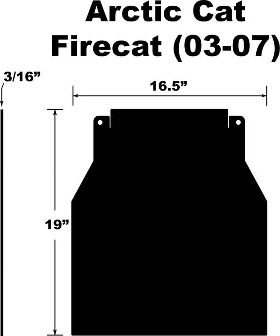 SNOWFLAP  ARCTIC CAT FIRECAT/SABERCAT 03-07 SF-FCAT037PB image 1