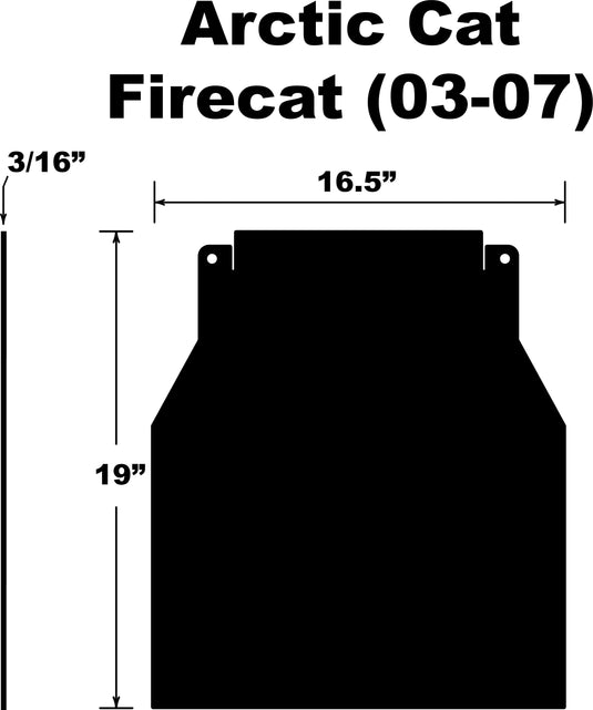 SNOWFLAP  ARCTIC CAT FIRECAT/SABERCAT 03-07 SF-FCAT037PB image 1
