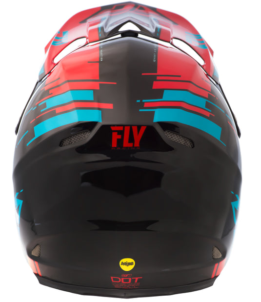 F2 CARBON FORGE HELMET RED/BLUE/BLACK MD 73-4232-6-M image 3