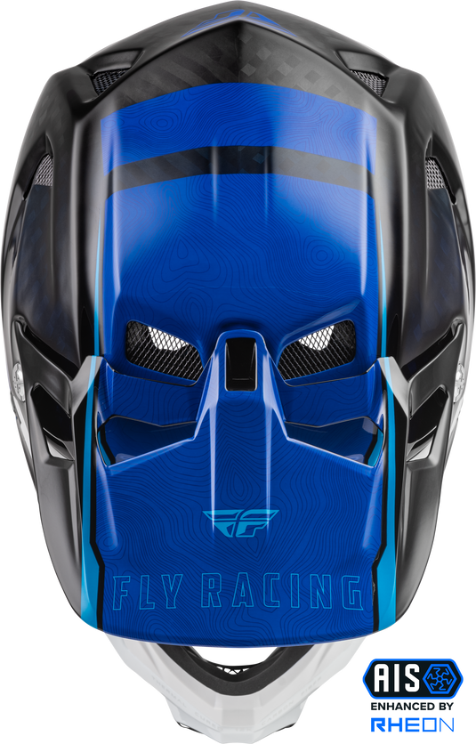 YOUTH WERX-R CARBON HELMET BLUE/CARBON YL 73-9222YL image 3