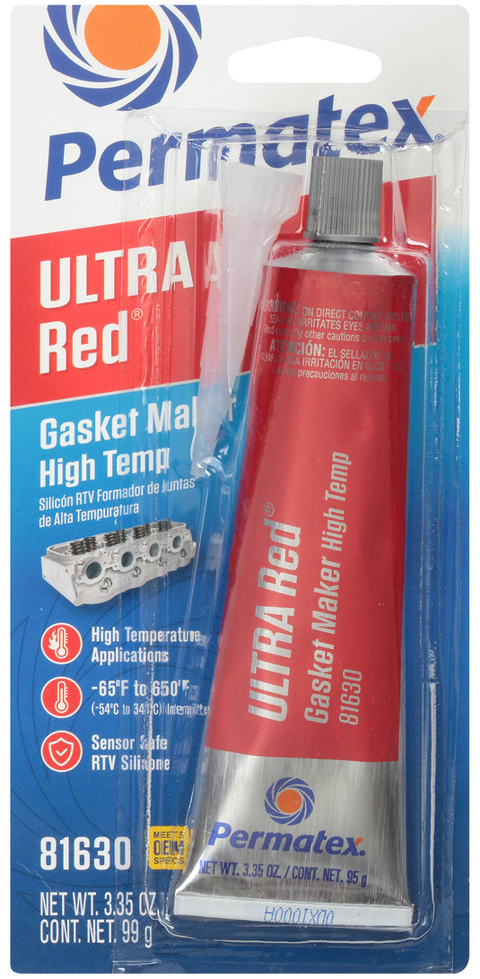 ULTRA RED RTV SILICONE 3.5OZ 12/CASE 81630 image 1