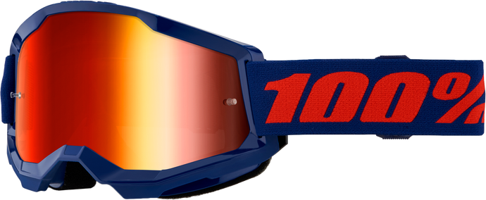 STRATA 2 GOGGLE NAVY MIRROR RED LENS 50028-00021 image 1