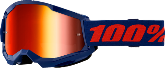 STRATA 2 GOGGLE NAVY MIRROR RED LENS 50028-00021 image 1