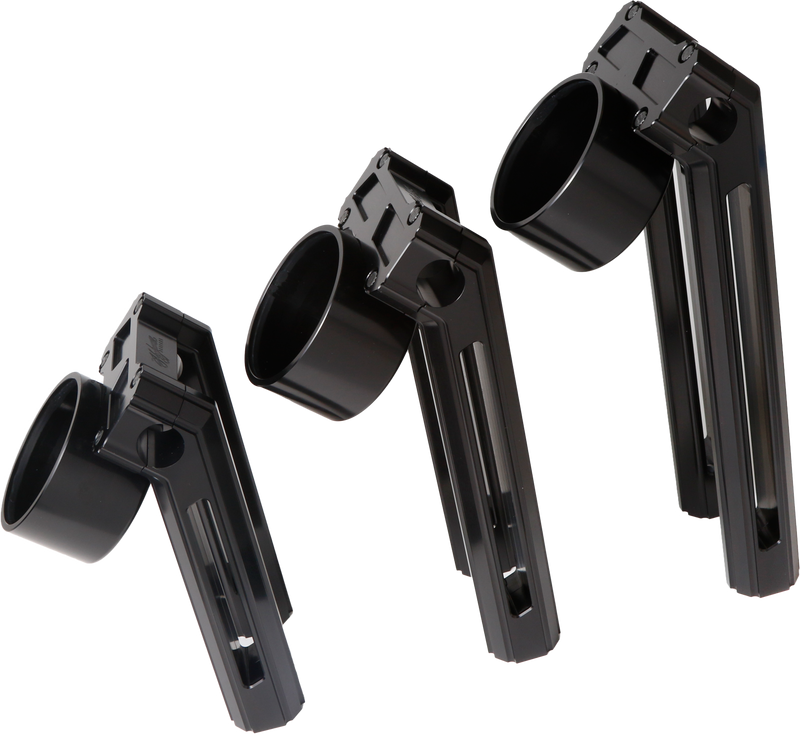 Load image into Gallery viewer, H/D BILLET SPEEDO MOUNT BLACK REQ HOFMANN RISERS HDB-1007B image 3
