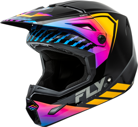 KINETIC MENACE HELMET BLACK/SUNRISE 2X F73-86552X image 1