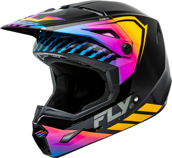 KINETIC MENACE HELMET BLACK/SUNRISE LG F73-8655L image 1