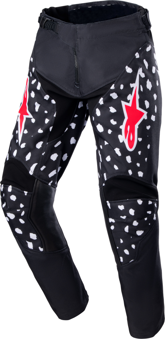 YOUTH RACER NORTH PANTS BLACK/NEON RED 22 3740523-1397-22 image 1