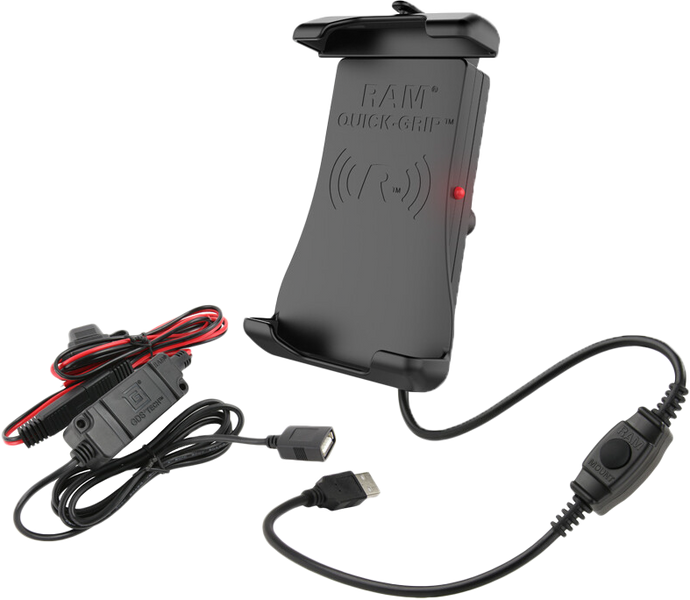 WIRELESS CHARGING HOLDER QUICK GRIP W/HARNESS RAM-HOL-UN14WB-V7M-1 image 1