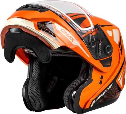 MD-04S SECTOR SNOW HELMET ORANGE/BLACK XS M2043283 image 5