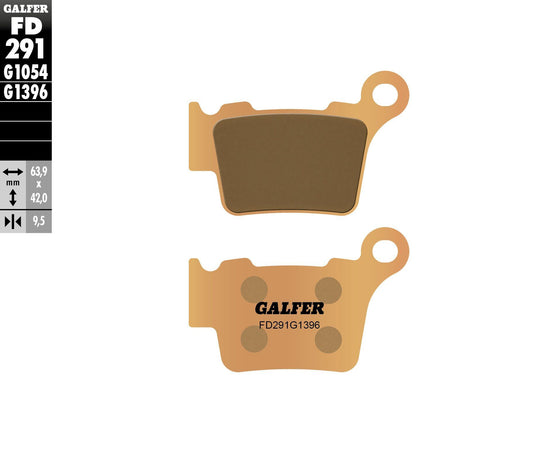 BRAKE PADS SINTERED FD291G1396 FD291G1396 image 1