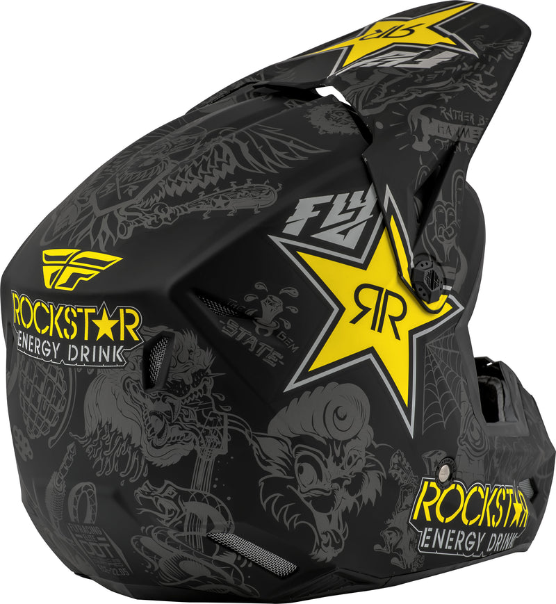 Load image into Gallery viewer, ELITE ROCKSTAR HELMET MATTE BLACK/GREY XL 73-3308-8-X image 2
