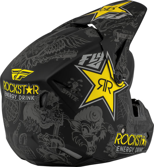 ELITE ROCKSTAR HELMET MATTE BLACK/GREY MD 73-3308-6-M image 2