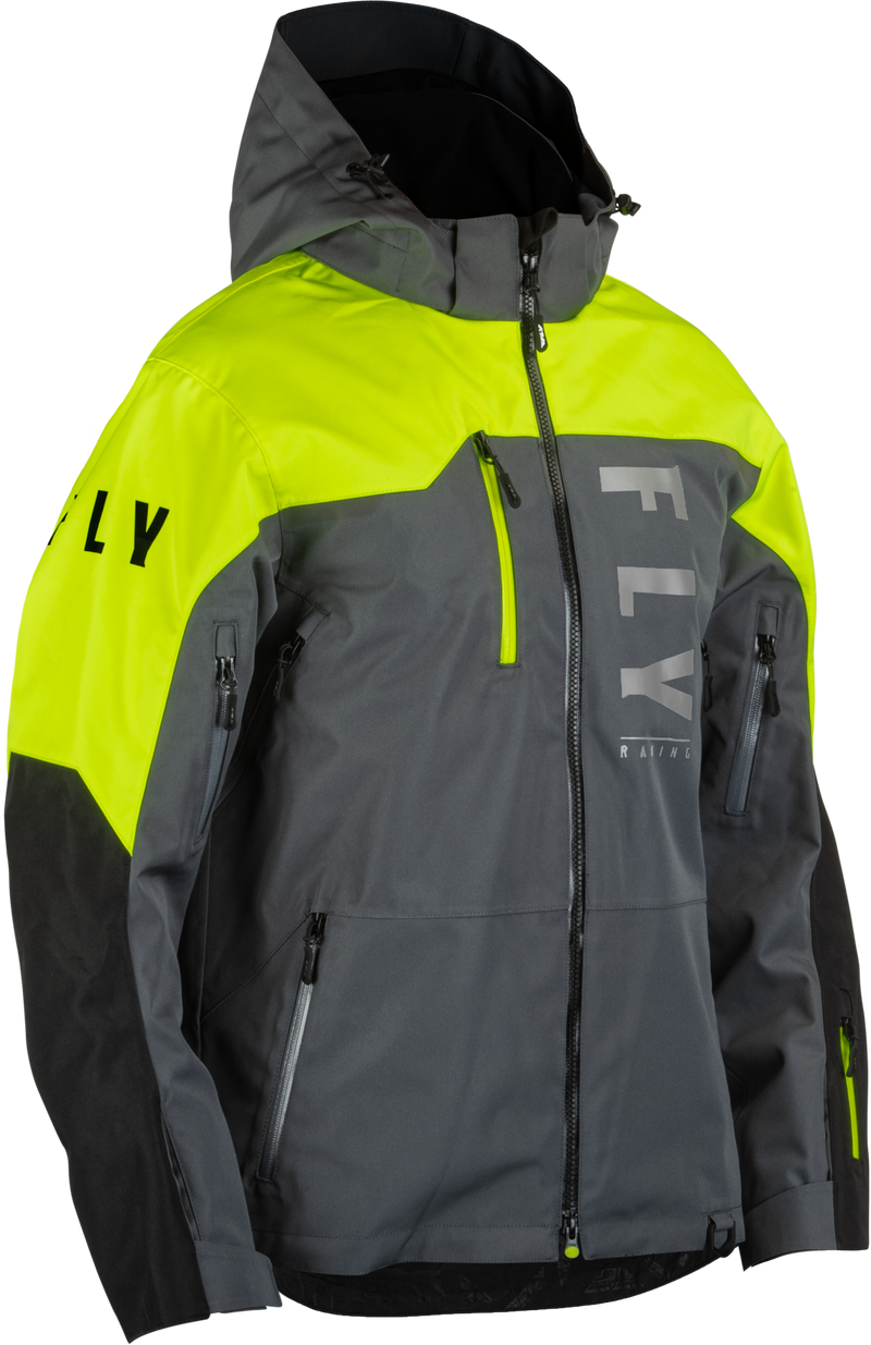 Load image into Gallery viewer, CARBON JACKET BLACK/GREY/HI-VIS LG 470-5204L image 1
