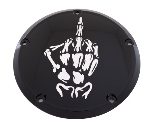 7   TC DERBY COVER BONE FINGER BLACK SKUL24-12BG image 1