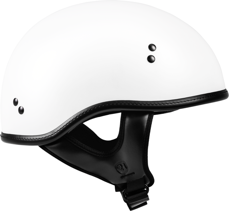 Load image into Gallery viewer, .357 SOLID HALF HELMET MATTE WHITE XL H77-1102X image 2
