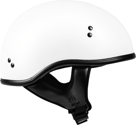 .357 SOLID HALF HELMET MATTE WHITE XS F77-1102XS image 2