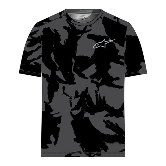 CAMO PERFORMANCE SS TEE BLACK/CAMO LG 1214-70020-160-L image 1