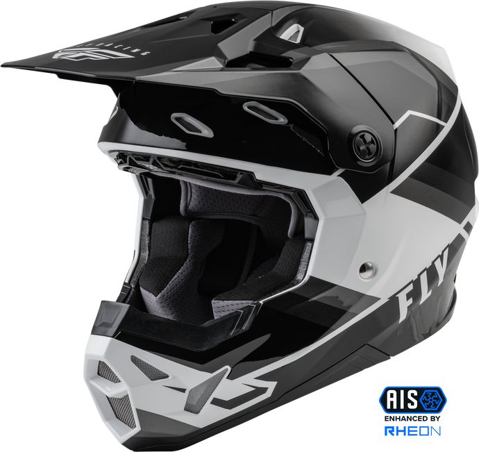 FORMULA CP RUSH HELMET GREY/BLACK/WHITE SM 73-0023S image 1