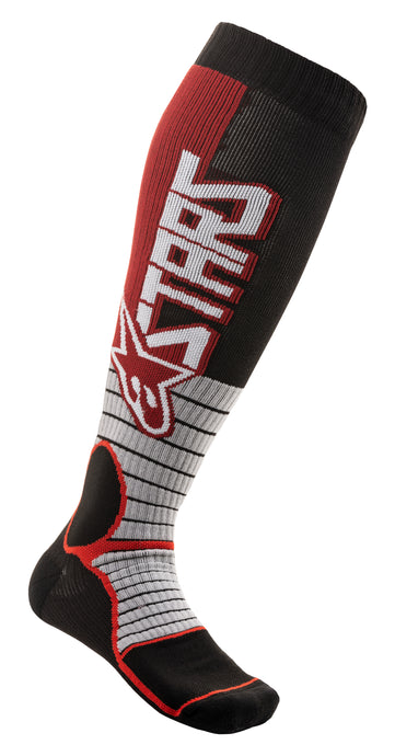 MX PRO SOCKS BURGUNDY/BLACK SMALL 4701520-301-S image 1