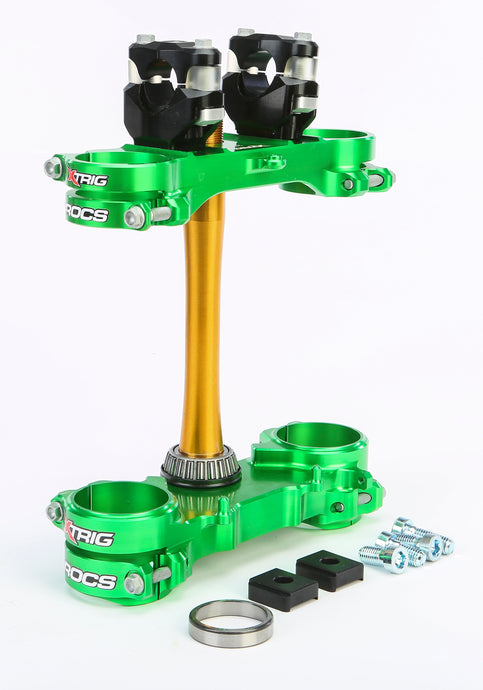 ROCS TECH CLAMP SET GREEN KAWASAKI 23MM 501330401101 image 1