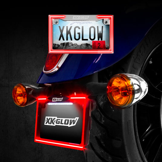 LICENSE PLATE FRAME LIGHT WITH TURN SIGNAL BLACK XK034018-B image 3