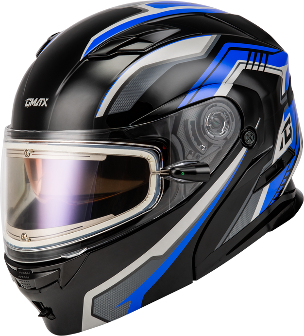 MD-01S TRANSISTOR SNOW HELMET W ELECTRIC SHLD BLUE/BLACK SM M40139434 image 1