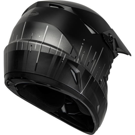 MX-46 FREQUENCY OFF-ROAD HELMET MATTE BLACK/GREY MD D3463075 image 2