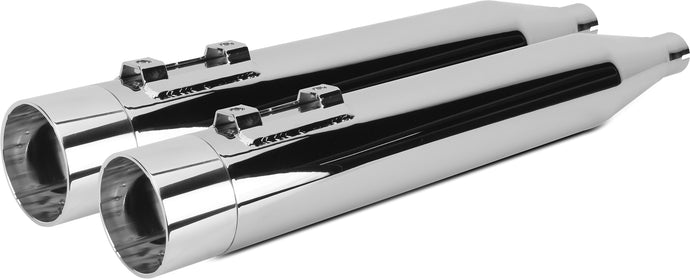 COMP S SLIP-ON TOURING M8 CHROME W/POLISHED END CAP 005-4560499D-P image 1