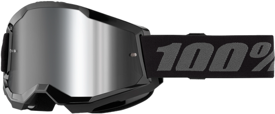 STRATA 2 JUNIOR GOGGLE BLACK MIRROR SILVER LENS 50032-00007 image 1