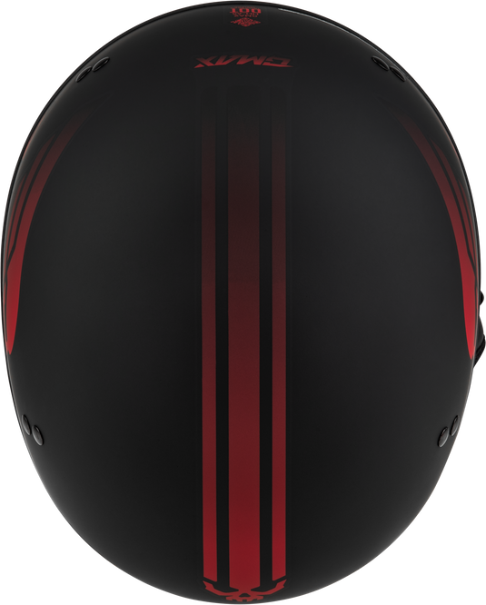 HH-65 RETRIBUTION HELMET MATTE BLACK/RED LG H16511326 image 3