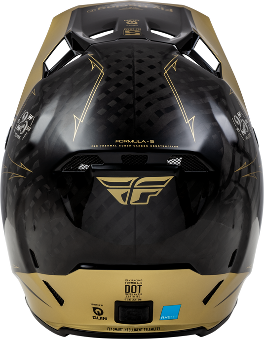 FORMULA S CARBON LEGACY HELMET BLACK/GOLD SM 73-4446S image 2