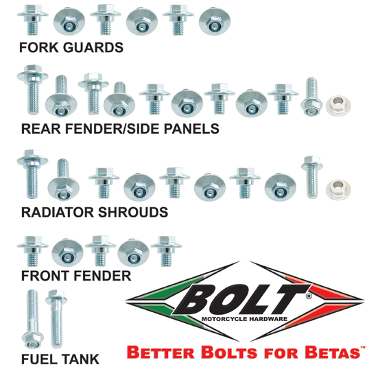 FULL PLASTIC FASTENER KIT BETA RR/RR-S/RS/XTRAINER BET-1300124 image 2