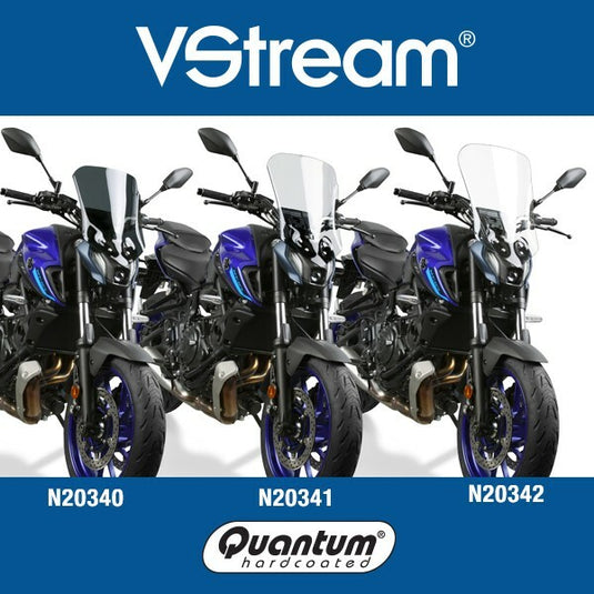 VSTREAM WINDSCREEN TALL CLEAR YAM N20342 image 2