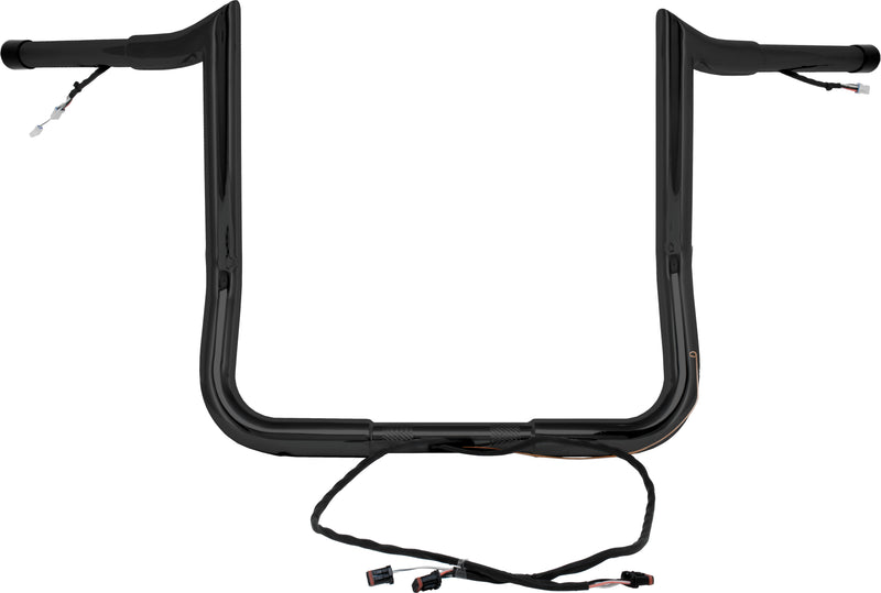 Load image into Gallery viewer, 14&quot; MONKEY BAGGER BAR PREWIRED SATIN BLACK `14-UP TOURING MBBPW-14 B image 1
