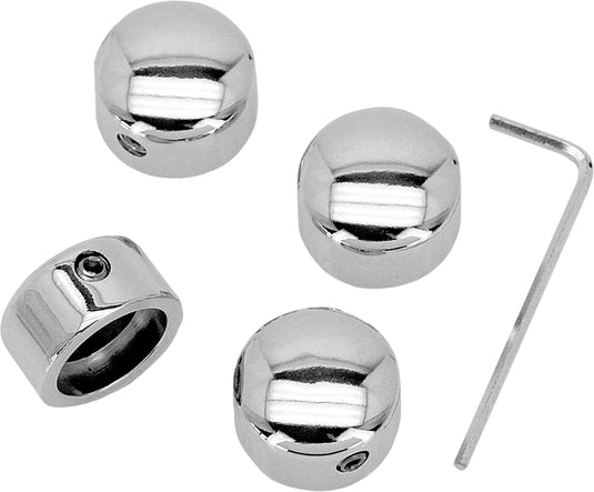 HEAD BOLT COVERS CHROME ALL MODELS 86-19 EXCEPT M8 301854 image 1