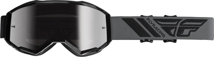 ZONE GOGGLE BLACK W/SILVER MIR/SMK LENS W/POST FLA-011 image 1