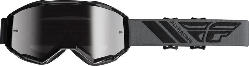 Load image into Gallery viewer, ZONE GOGGLE BLACK W/SILVER MIR/SMK LENS W/POST FLA-011 image 1
