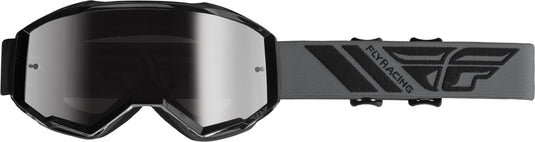 ZONE GOGGLE BLACK W/SILVER MIR/SMK LENS W/POST FLA-011 image 1