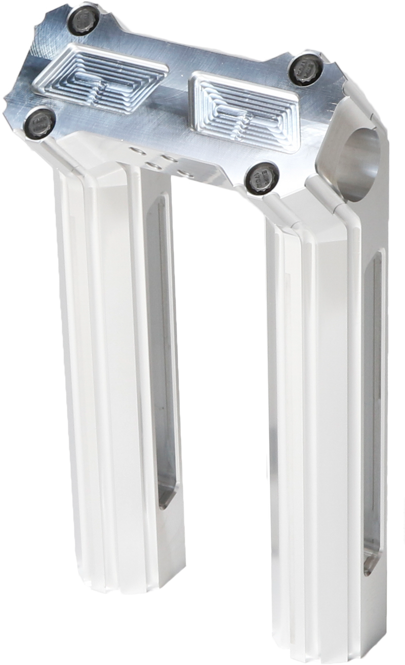 Load image into Gallery viewer, H/D BILLET RISERS 8&quot; RAW KICKBACK HDB-1013R image 1
