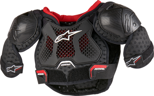 BIONIC ACTION KICKSTART CHEST GUARD BLACK/RED SZ 4/6 6740624-13-4/6 image 1