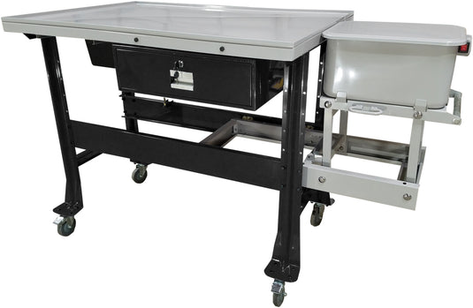PREMIUM TEAR DOWN TABLE W/PART WASHER PTDT-PW-1000-BLK image 1