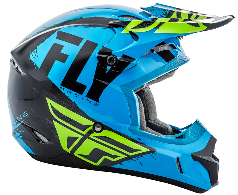 Load image into Gallery viewer, KINETIC BURNISH HELMET BLUE/BLACK/HI-VIS XS 73-3393-4-XS image 2
