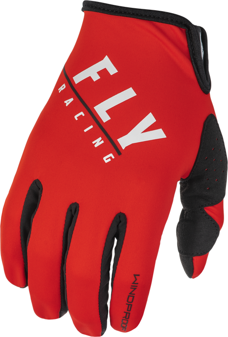 YOUTH WINDPROOF GLOVES BLACK/RED SZ 06 371-14306 image 1