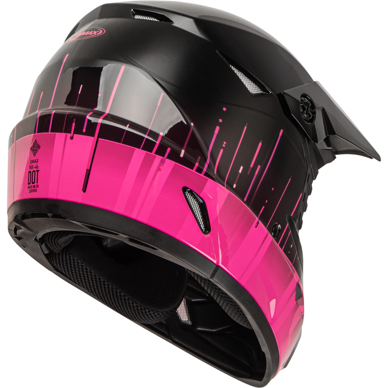 Load image into Gallery viewer, MX-46 FREQUENCY OFF-ROAD HELMET BLACK/PINK XS D3463173 image 2
