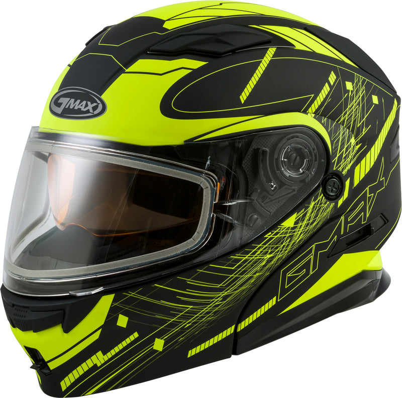 Load image into Gallery viewer, MD-01S MODULAR WIRED SNOW HELMET BLACK/HI-VIS XS G2011683D TC-24-ECE image 1
