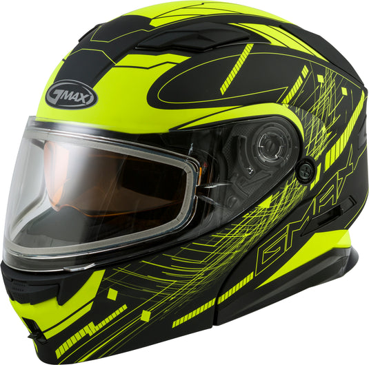 MD-01S MODULAR WIRED SNOW HELMET BLACK/HI-VIS 2X G2011688D TC-24-ECE image 1