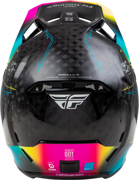 FORMULA S CARBON LEGACY HELMET BLACK/ELECTRIC BLU/FUSCHIA MD 73-4445M image 2