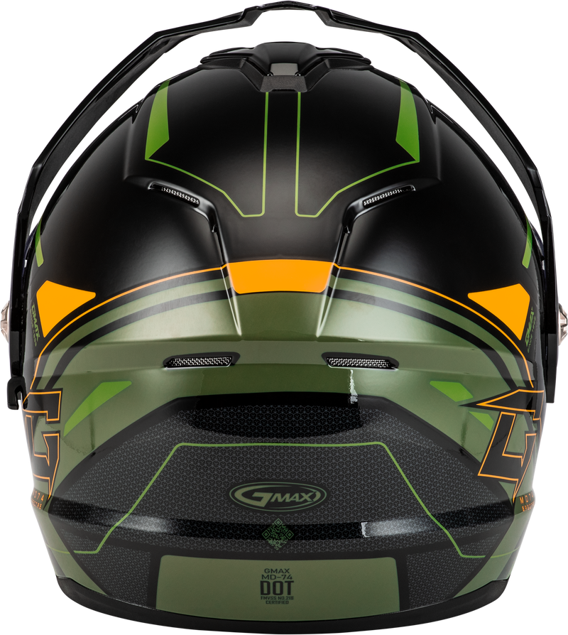 Load image into Gallery viewer, MD-74S SPECTRE SNOW HELMET W/ ELEC SHIELD BLACK/GREEN LG M107421096 image 2
