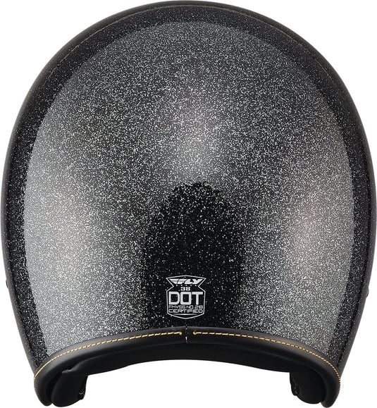 .38 METAL FLAKE HELMET BLACK SM 73-8230S image 2